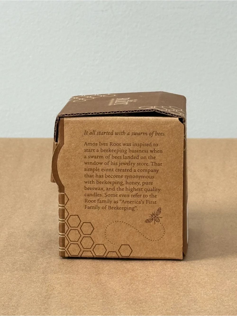 Root Timberline BEESWAX 3x3 Pillar Candle Unscented Clean Burning USA Rustic Eco